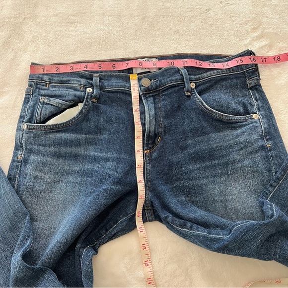 AGOLDE Isabel Slim Fit Boyfriend Starwood Slight Distressed Jeans - Picture 8 of 10